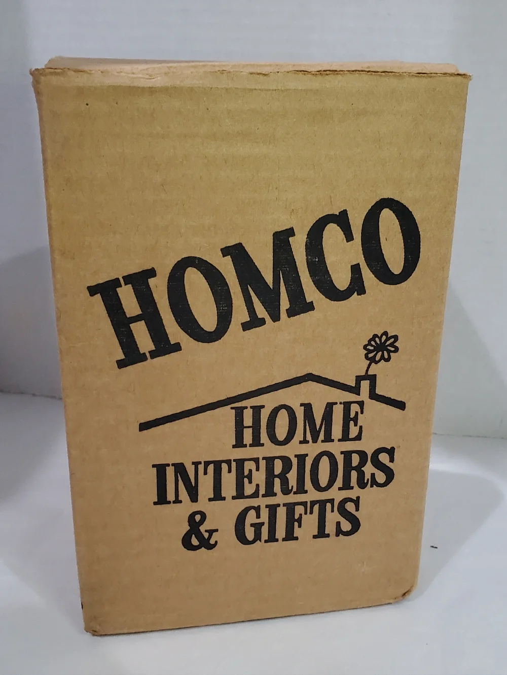 Indiana Glass Homco Ruby Amber Stars And Bars Fairy Lamp 3 Piece Originl Box Vtg